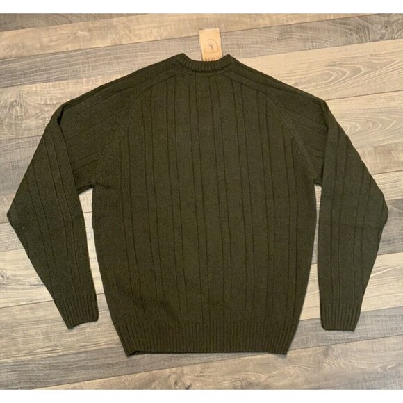 P.G.‎ Field Army Green Men's Jumper Sweater Size Medium NWT - Picture 3 of 11
